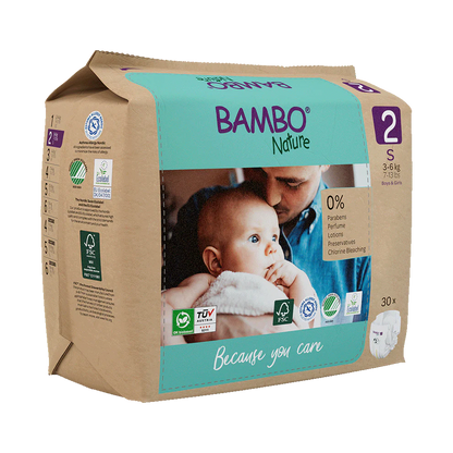 Bambo Nature 2, (3-6 kg / 7-13 lbs), 30 buc.